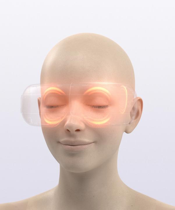 Actual product image SKG E3 Pro eye and temple massager with viewing window