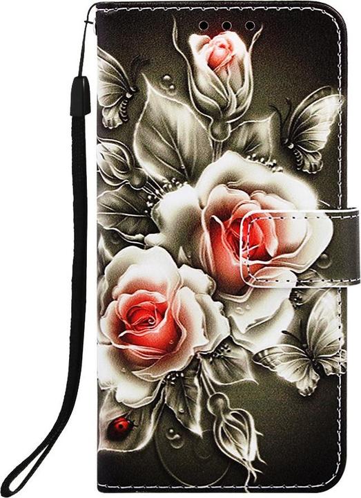 Produktbild Ueli Express iPhone 11 Buch Etui Tasche mit Kartenfach Rosen (Apple iPhone 11)
