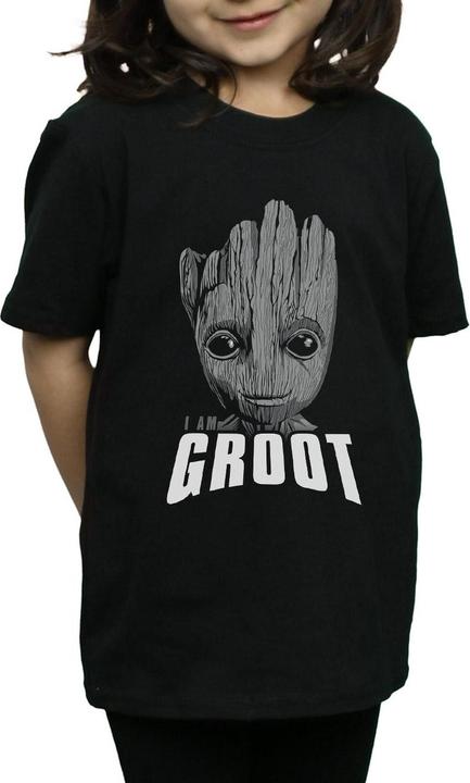 Produktbild Guardians Of The Galaxy Groot Face TShirt Mädchen (140, 146)