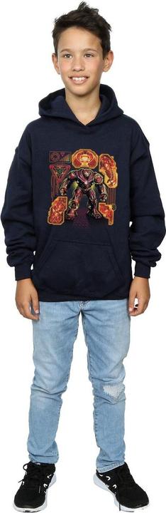 Immagine prodotto Avengers Infinity War Hulkbuster Blueprint Felpa con Cappuccio Ragazzi (140, 146)
