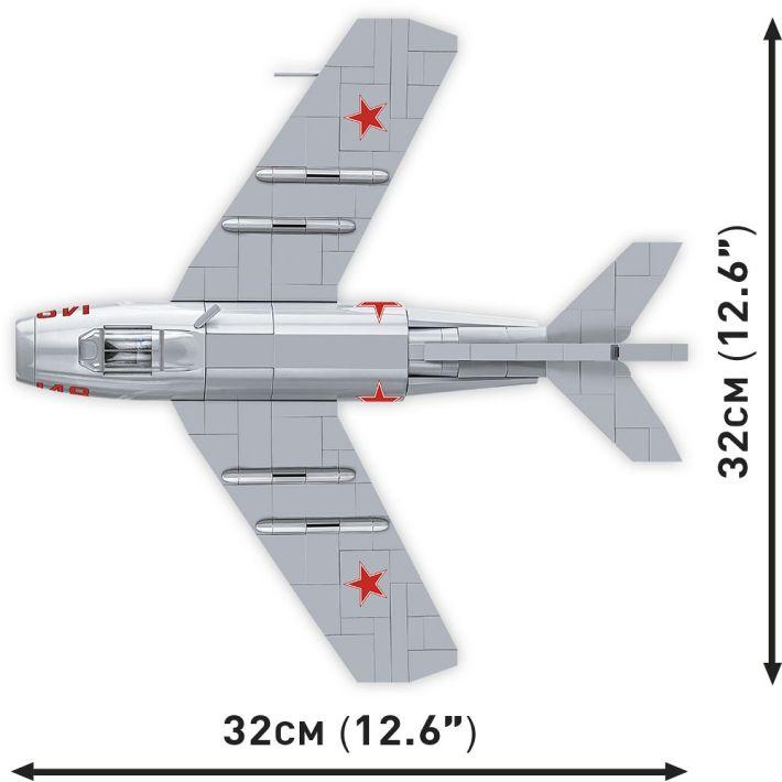 Actual product image Cobi MiG-15 Fagot, model, 504 parts, from 7 years old