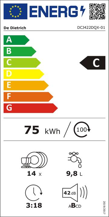 Energie-Label De Dietrich DCJ 422 DQX