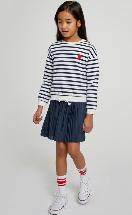 Actual product image La Redoute Collections Striped sweatshirt with round neckline (158)