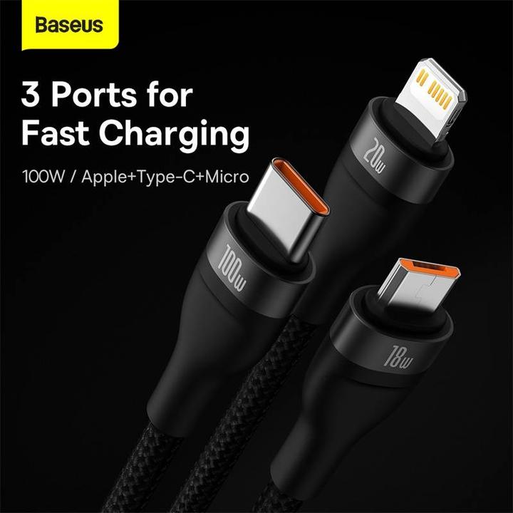 Produktbild Baseus Flash Series II“ C type USB (1.20 m, USB 3.2 Gen 1)