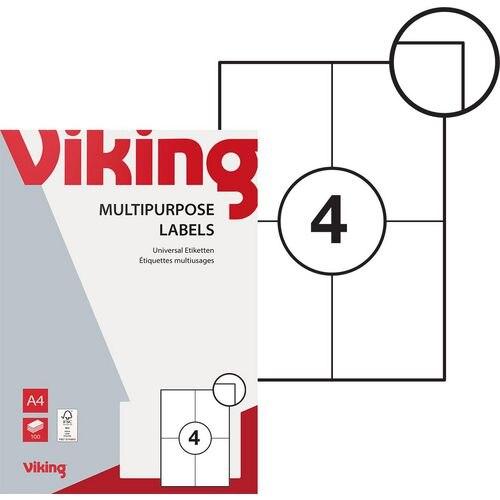 Actual product image Niceday Multifunctional labels 67096 White matt