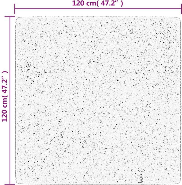 Image du produit VidaXL Tapis Shaggy haut velours Moderne (120 x 120 cm)