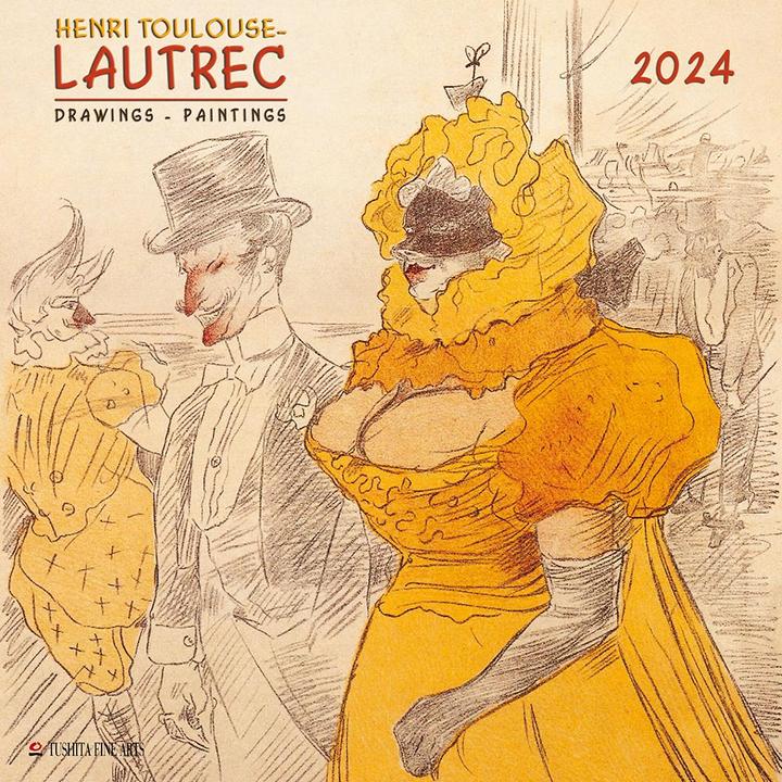 Actual product image Henri Toulouse-Lautrec 2024 (30 x 30 cm, Hardcover, English, Italian, French, Czech, Dutch, Spanish, German, Polish)