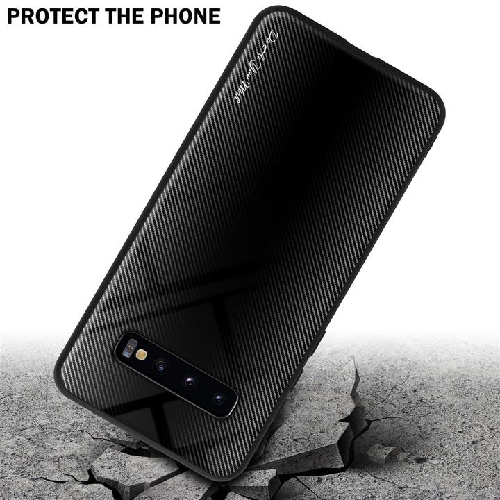 Immagine prodotto Cadorabo Copertura di vetro a strisce in TPU (Samsung Galaxy S10+)