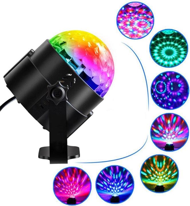 Esmée Soundgesteuerte LED Discokugel Multicolor Partylicht (7 cm)