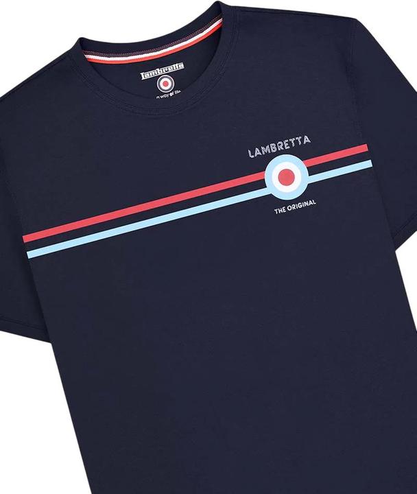 Actual product image Lambretta Mens Classic Stripe T-Shirt (M)