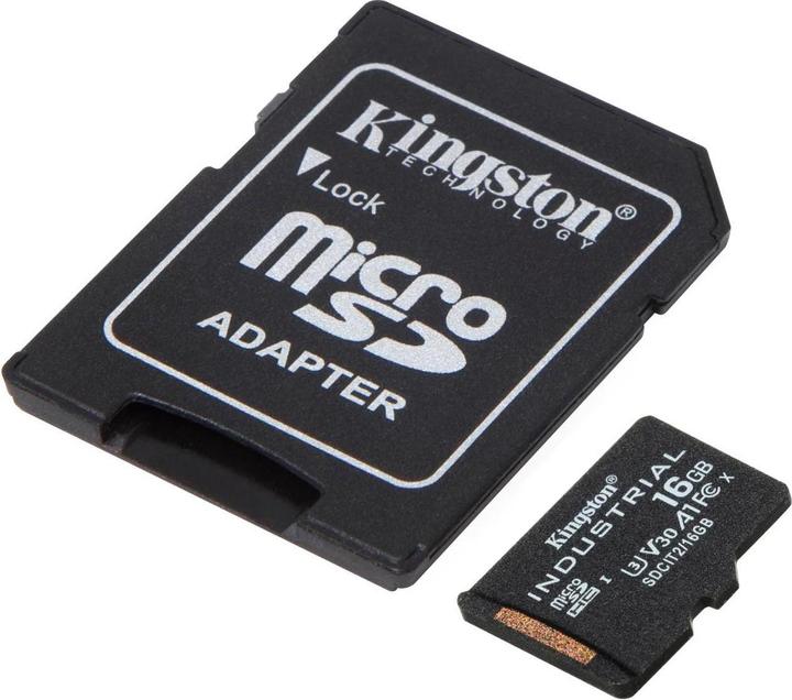 Produktbild Kingston microSDHC Industrial (16 GB, microSDHC, U3, UHS-I)