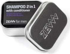 ZEW for men 2in1 Shampoo Soap with Conditioner Charcoal (85 ml, Festes Shampoo)