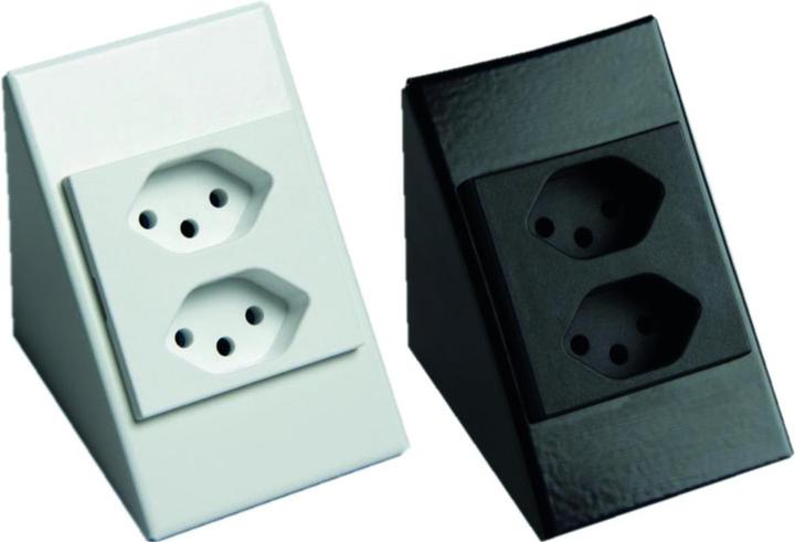 Image du produit Werkstarck Triangle de prise 2xT13 blanc, 1.4m