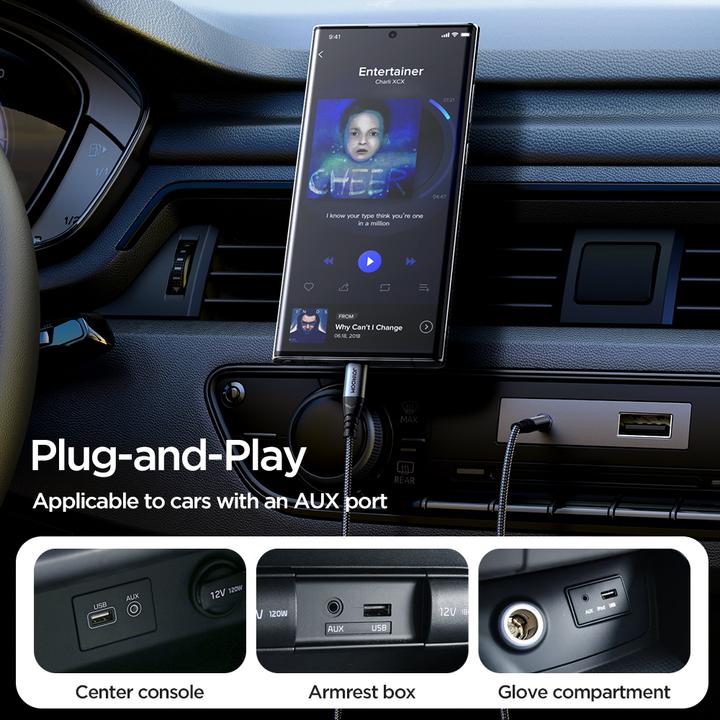 Image du produit Joyroom USB-C – 3.5mm Klinke (1.20 m, Jack 3,5 mm (AUX))