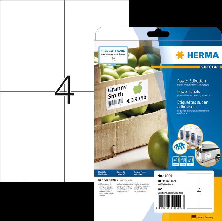 Produktbild Herma Power Etiketten A4
