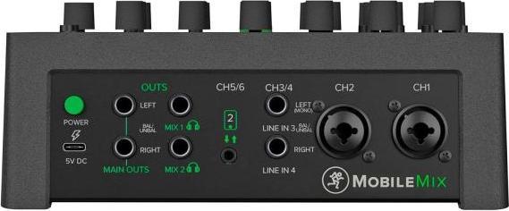 Actual product image Mackie Mischpult MobileMix 8-Kanal Mixer mit Ohrhörer (Studio- and Livemixer)