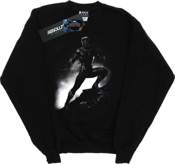 Black Panther Stehende Pose Baumwoll Sweatshirt