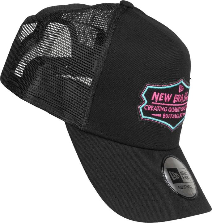 Image du produit New Era Adjustable Trucker Cap - RETRO PATCH noir / teal (Taille unique)