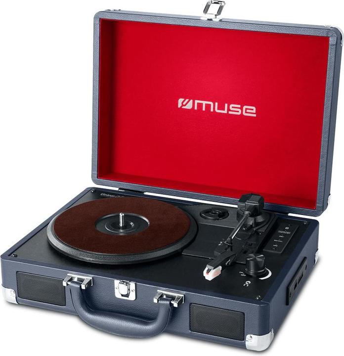 Muse Système stéréo à platine MT-103 DB 3 vitesses, port USB, AUX in