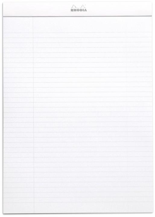 Nutritional values and ingredients Rhodia Blocks stapled 80g Basics (A4+, Lined)