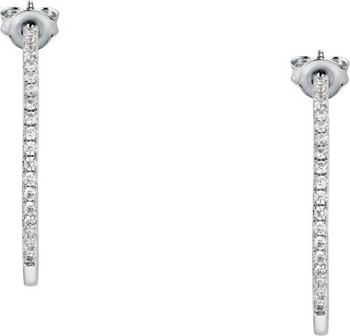 Produktbild Morellato Tesori SAIW147 silver hoop earrings with zircons (Silber 925)