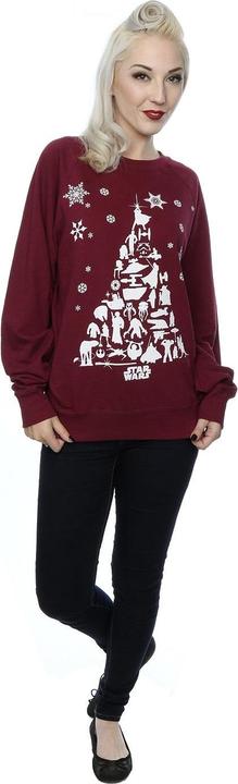 Actual product image Star Wars Womens/Ladies Christmas Tree Sweatshirt (L)
