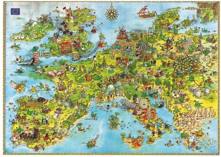 Actual product image Heye Marino Degano: United Dragons of Europe - Triangel (4000 pieces)
