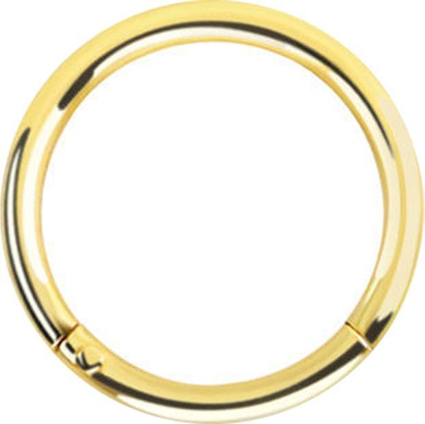 Produktbild Star Piercing Micro Segmentring klappbar vergoldet (925 Sterlingsilber, ohne Messing)