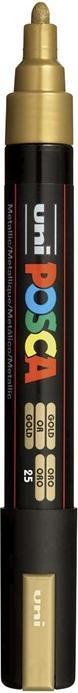 Actual product image Posca Marker PC-5M round tip (Gold, 2.50 mm, 1 x)