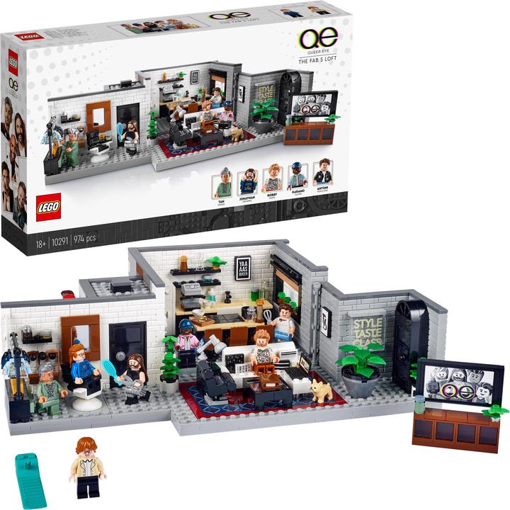 Actual product image LEGO Qeer Eye- The Loft of the Fab 5 (10291, LEGO Creator Expert, LEGO Rare Sets)