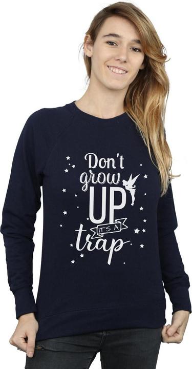 Actual product image Disney Womens/Ladies Tinker Bell Don't Grow Up Sweatshirt (L)