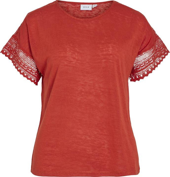 Actual product image Vila Round neck top with short sleeves (L)