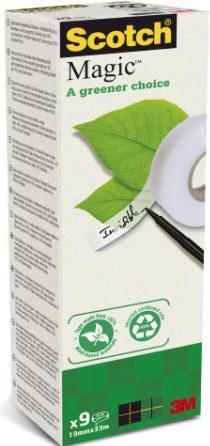 Actual product image Scotch Magic adhesive tape Greener Choice (19 mm)