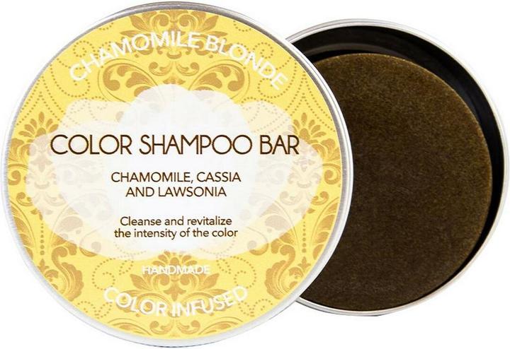 Actual product image Biocosmè BIO SOLID chamomile blonde shampoo bar 130 gr (Solid shampoo)