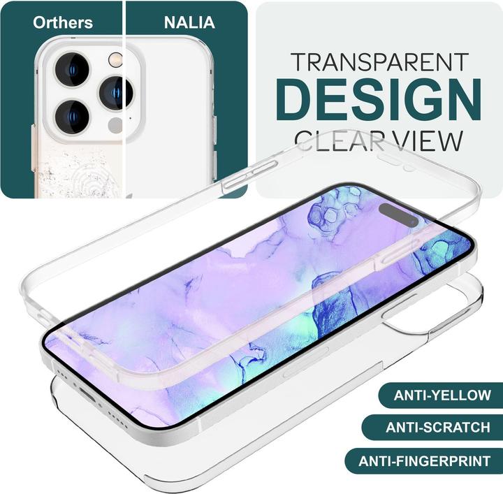 Actual product image Nalia Clear 360 degree cover (Apple iPhone 15 Pro)