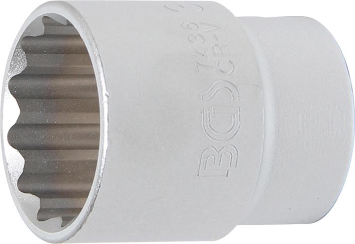 BGS Steckschlüssel-Einsatz Zwölfkant Antrieb Innenvierkant 20 mm (3/4") SW 36 mm (36 mm)