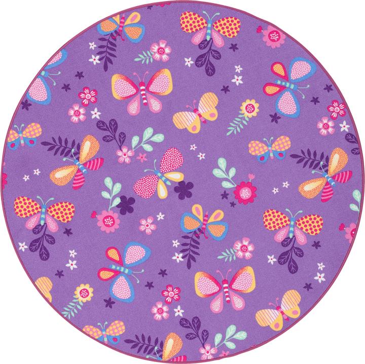 Image du produit Snapstyle Tapis de jeu pour enfants Papillon rond (200 x 200 cm)