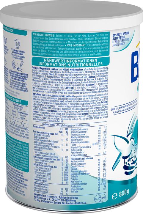 Valori nutrizionali e ingredienti Beba Optipro 2 (800 g, da 6 m.)