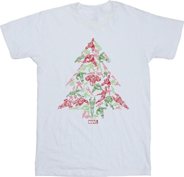 Immagine prodotto Avengers Christmas Tree Maglietta Uomo (M)