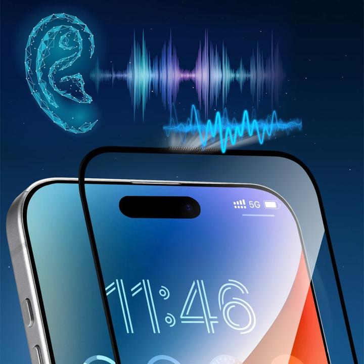 Actual product image Joyroom JR-MAR0318 Anti-Reflection Eyecare Screen Protector for iP16 Pro Max (1 Piece, Apple iPhone 16 Pro Max)