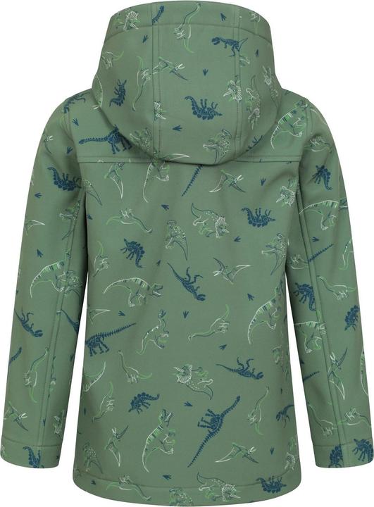 Actual product image Mountain Warehouse Childrens/Kids Exodus II Dinosaurs Water Resistant Soft Shell Jacket (128)