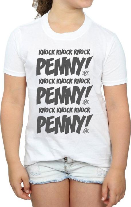 Actual product image Dam Girls Sheldon Knock Knock Penny Cotton T-Shirt (128)