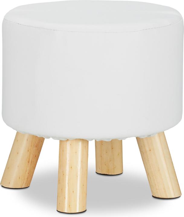Actual product image Relaxdays Faux Footstool