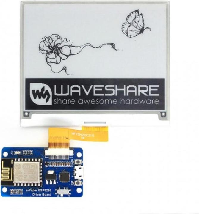Actual product image WaveShare ESP8266 Universal Raw e-Paper Driver Board WiFi