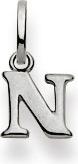 Immagine prodotto Natsumi Schmuck Ciondolo Lettera N in oro bianco 18K/750 (Oro bianco 750/18 K)