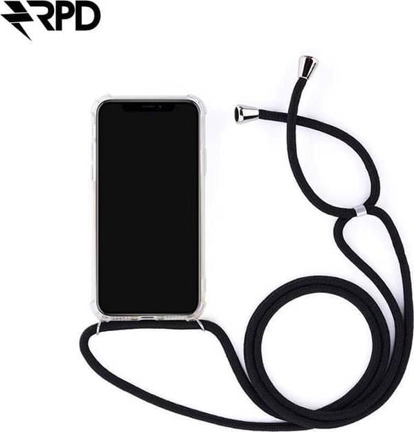 Image du produit RPD iPhone Xs Max - Chaîne pour téléphone portable / Necklace - Transparent avec cordon noir pratique