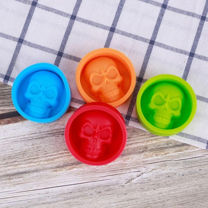Produktbild König Design Silikon Eiswürfelform Totenkopf Skull Eiswürfel Eis für Whiskey Wein Bar Party