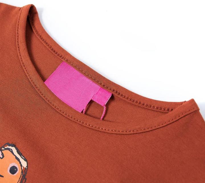 Immagine prodotto VidaXL Camicia da bambino a maniche lunghe Cognac 104,Materiale: 95 % cotone. 5 (104)