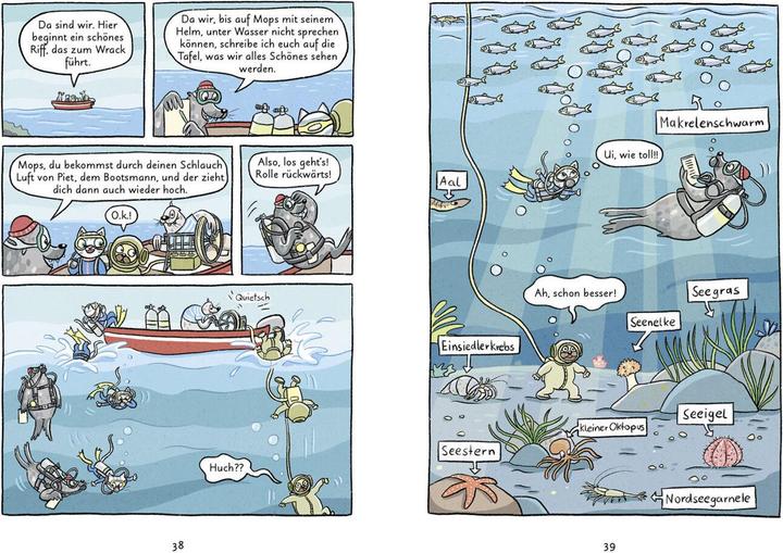 Image du produit Mein Abenteuercomic - Mops und Kätt fahren ans Meer (Allemand, Vera Schmidt, 2021)