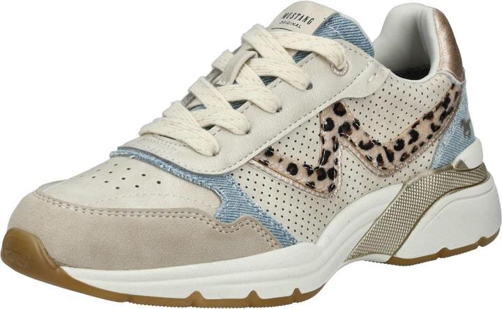 Beige/Bleu